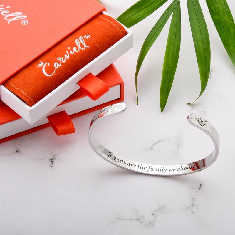 Personalized Friendship Bracelet for Women – Engraved Gift