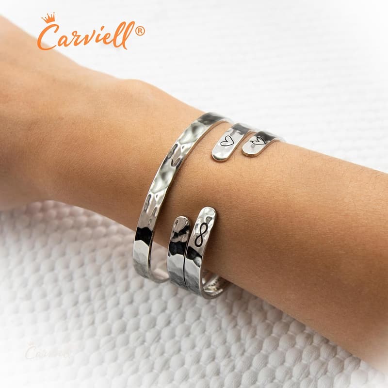 Personalized Friendship Bracelet for Women – Engraved Gift