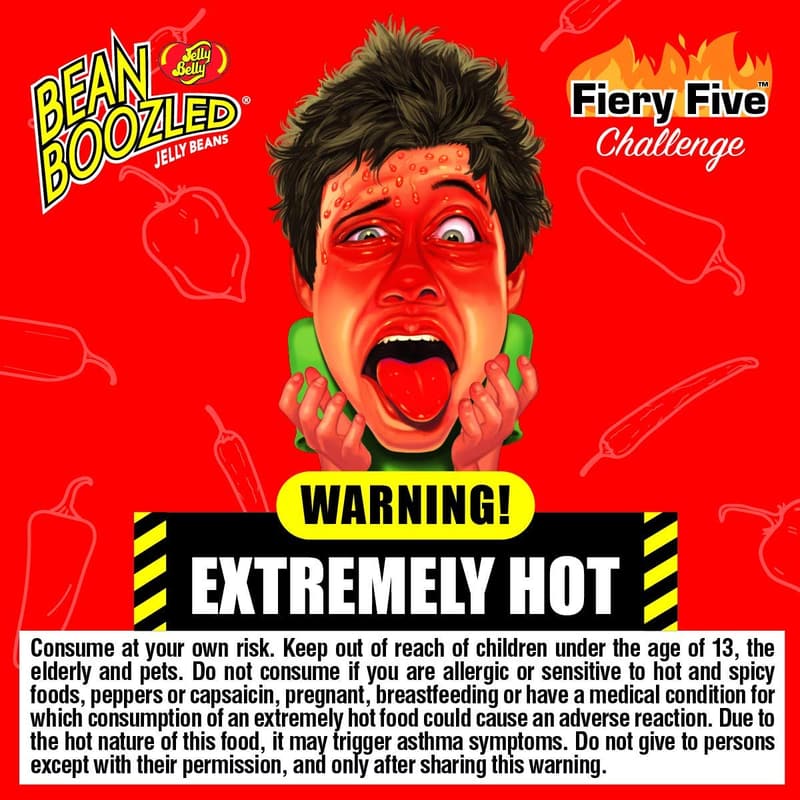 Fiery Five Jelly Belly Jelly Beans Box