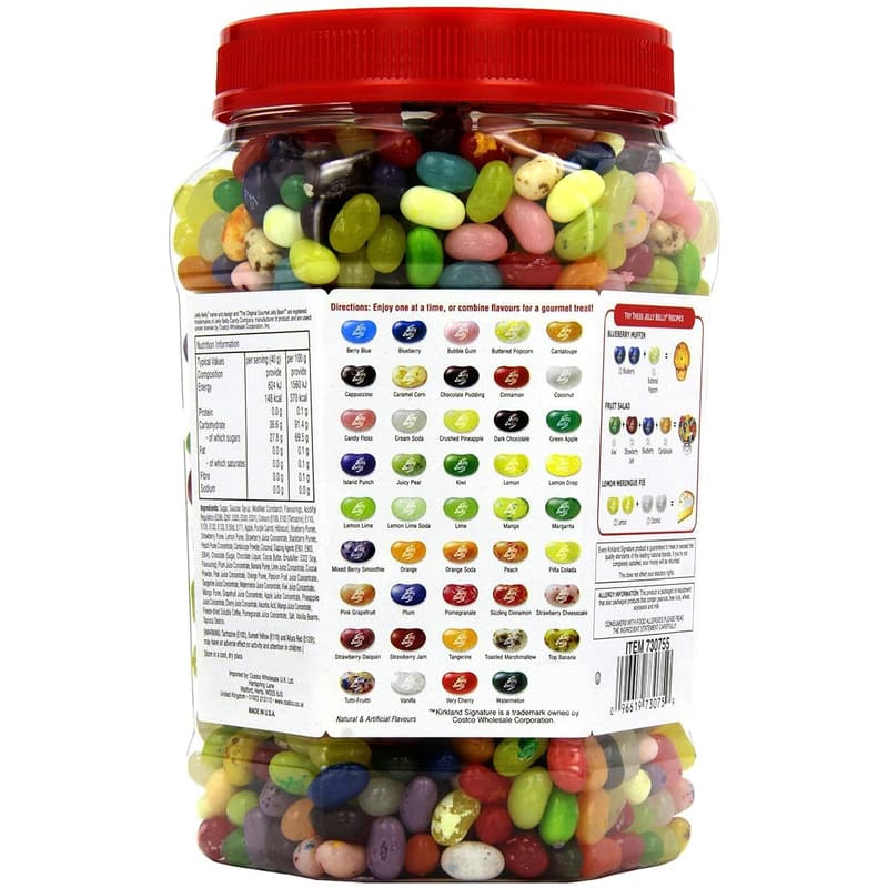 Jelly Belly Bean Bulk Jar - 1.8kg, 45 Flavours