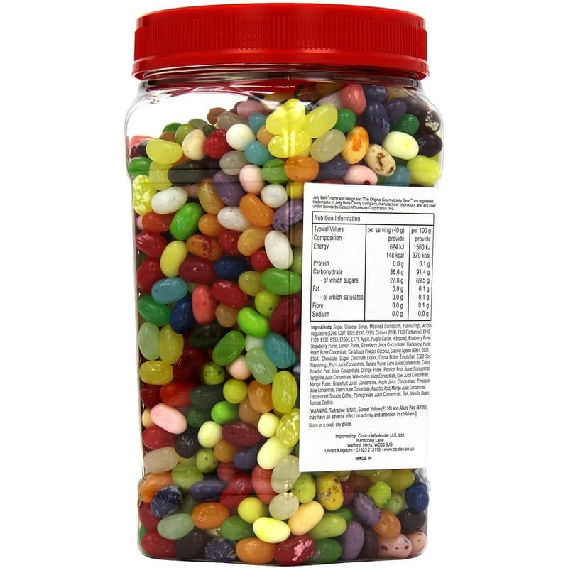 Jelly Belly Bean Bulk Jar - 1.8kg, 45 Flavours