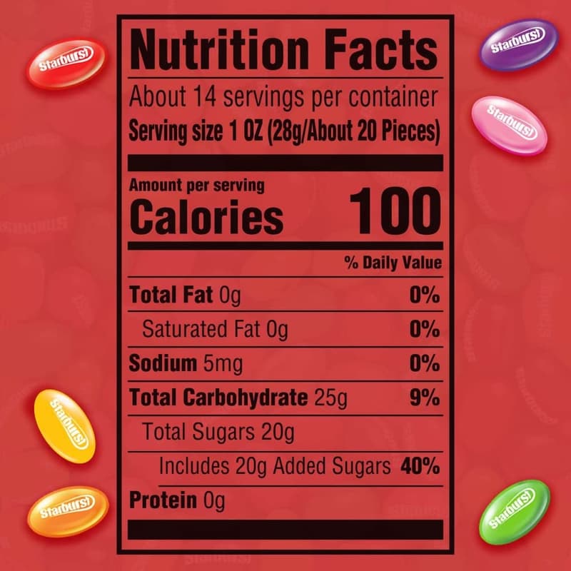 Starrburst Chewy Jelly Beans, 14 oz Bag (Pack of 3)