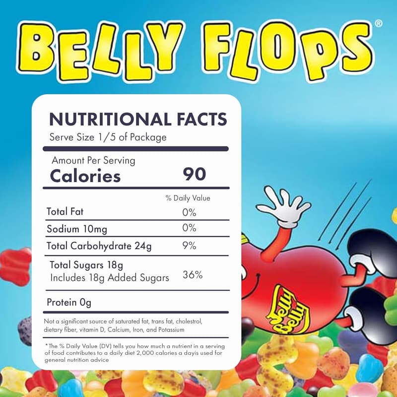 Jelly Belly Belly Flops Bulk Candy Treats - 2lb Party Pack