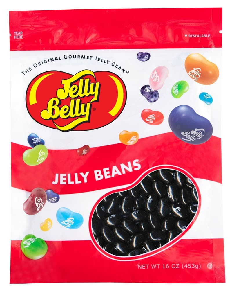 Jelly Belly Licorice Jelly Beans - 1 lb Resealable Bag