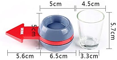 Fun Party Drinking Game with Shot Spinner & Glass