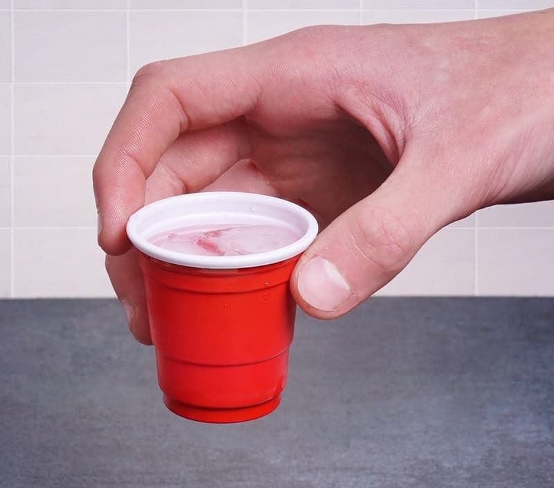 Mini Red Shot Glasses - 2.5 Oz Disposable Party Cups - 200 Count