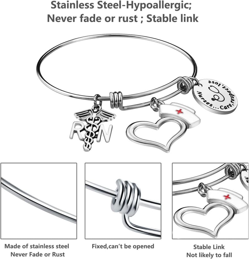 Nursing Graduation RN Bracelet - Perfect Gift for Nurses