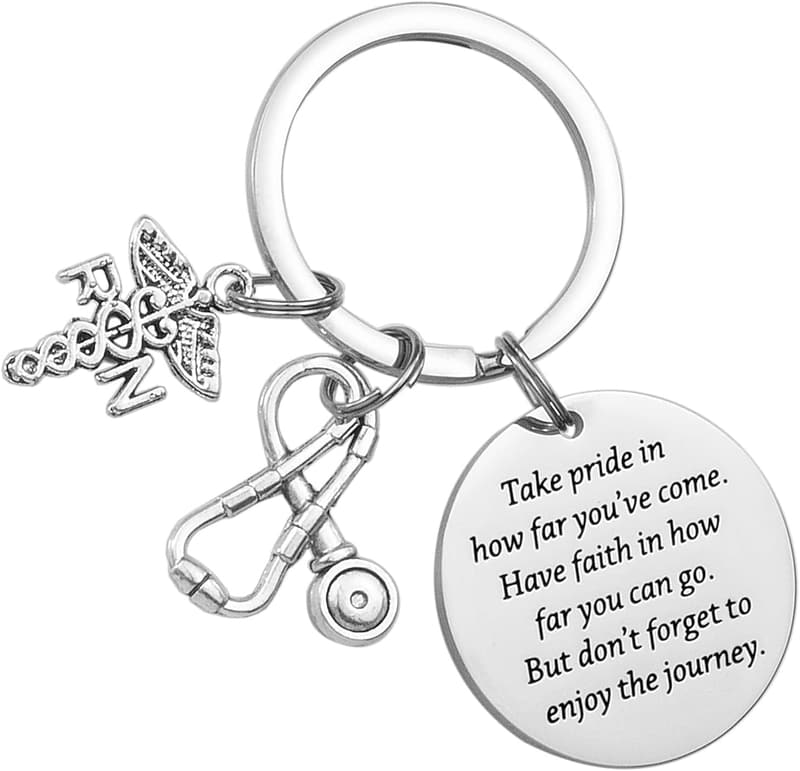 Nursing Keychain Gift for New Nurses - RN Charms
