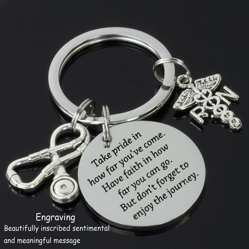 Nursing Keychain Gift for New Nurses - RN Charms