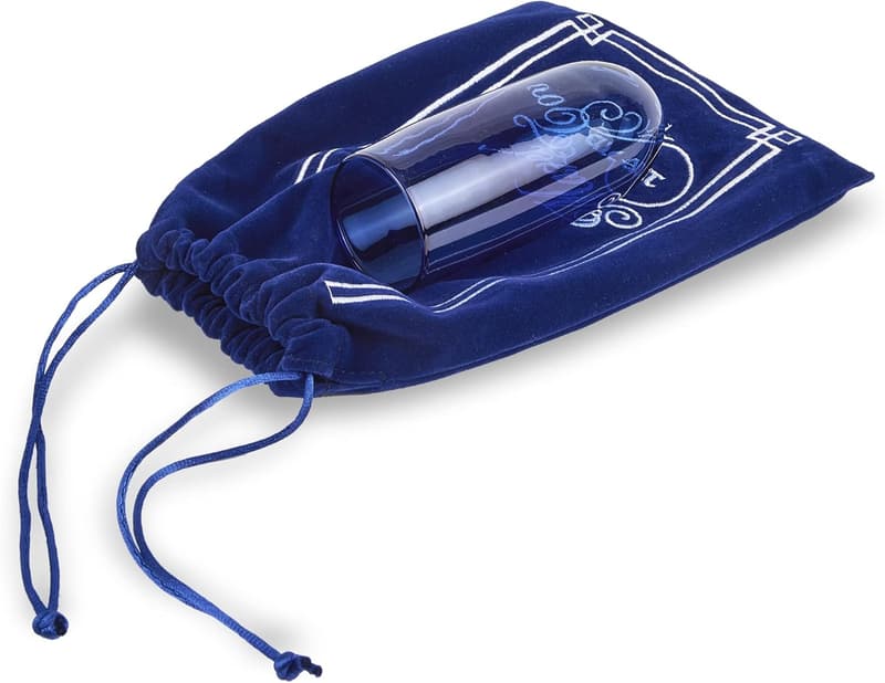Jewish Wedding Breaking Glass Kit in Navy Velvet Bag - Mazel Tov