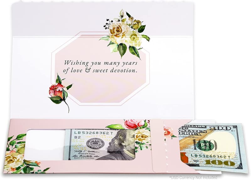 Wedding Card | Zip-Open Money Holder for Cash & Gift Cards