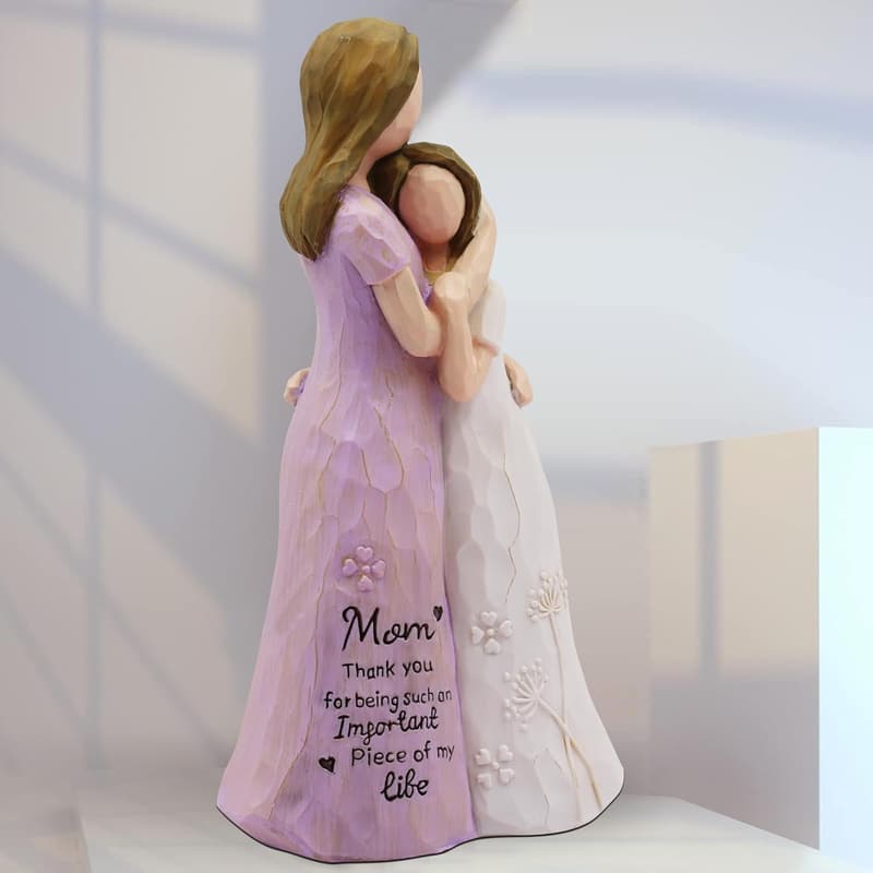 Birthday Gifts for Mom - Hand-Painted Sculpted Figure (Purple)