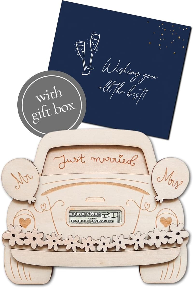 Bride and Groom Money Card Holders for Weddings