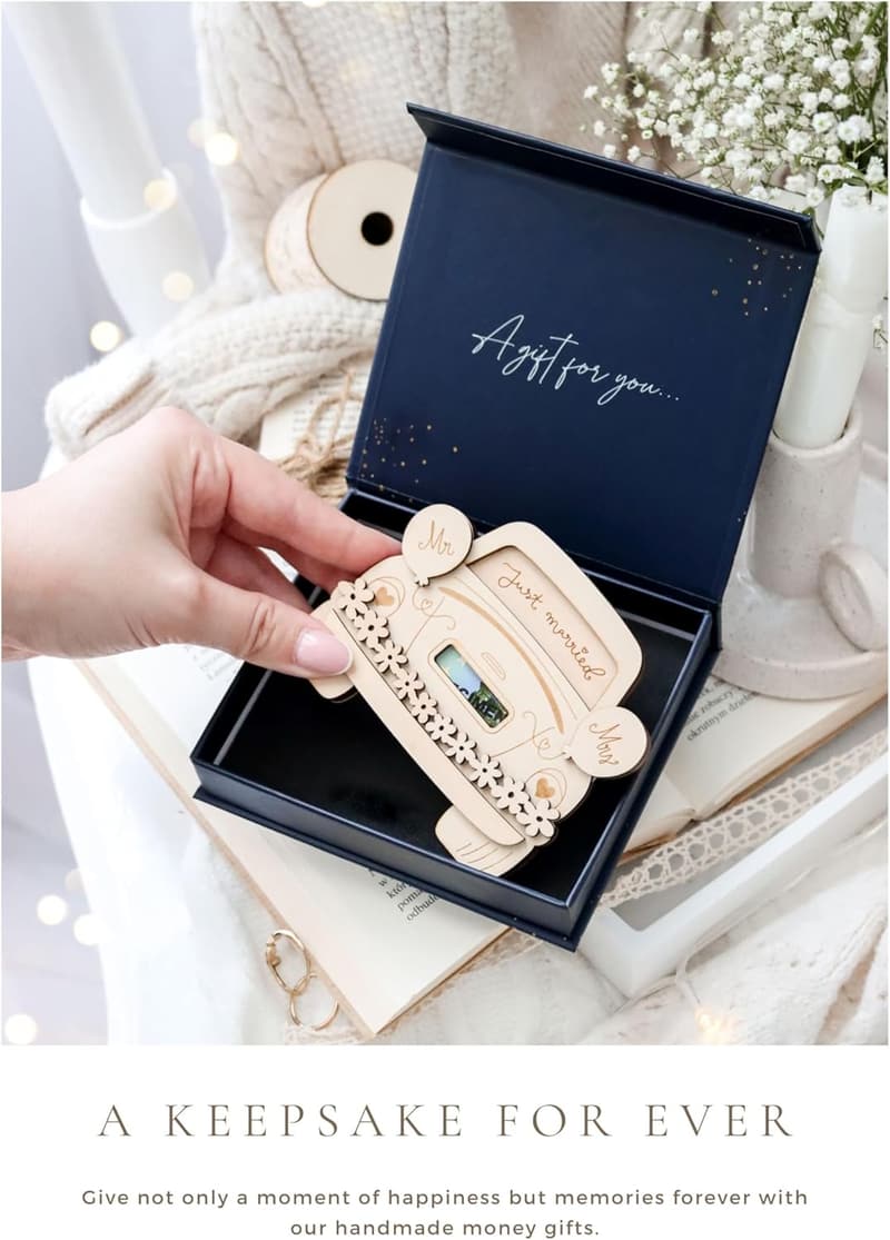 Bride and Groom Money Card Holders for Weddings