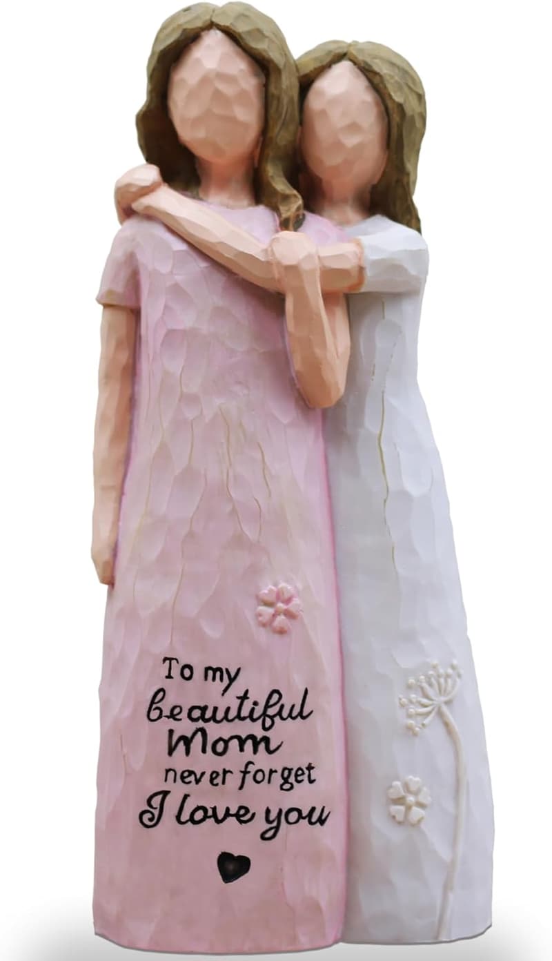 Birthday Gift: Sculpted Hand-Painted Figurine for Mom