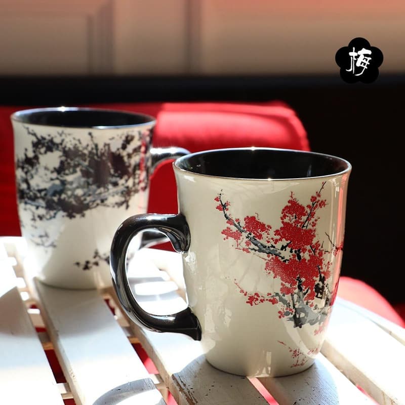 Heat Sensitive Color Changing Mug - 16oz Plum Blossom for Mom