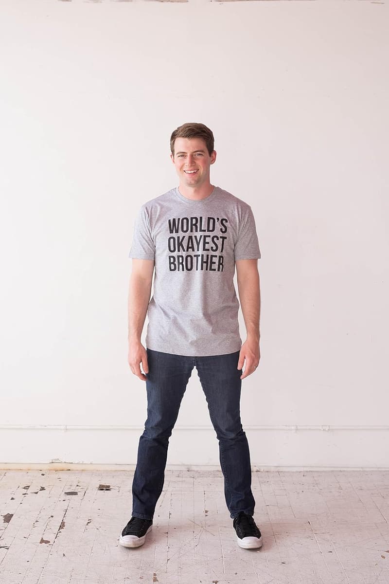 World's Okayest Brother Men's T-Shirt - Sarcastic Humor Tee