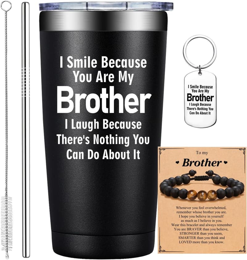 Brother Tumbler Cup 20oz - Gift from Sister