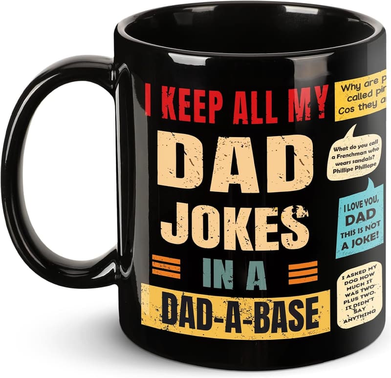 Funny Dad Jokes Mug - Gift for Father's Day & Birthdays