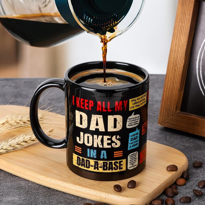 Funny Dad Jokes Mug - Gift for Father's Day & Birthdays