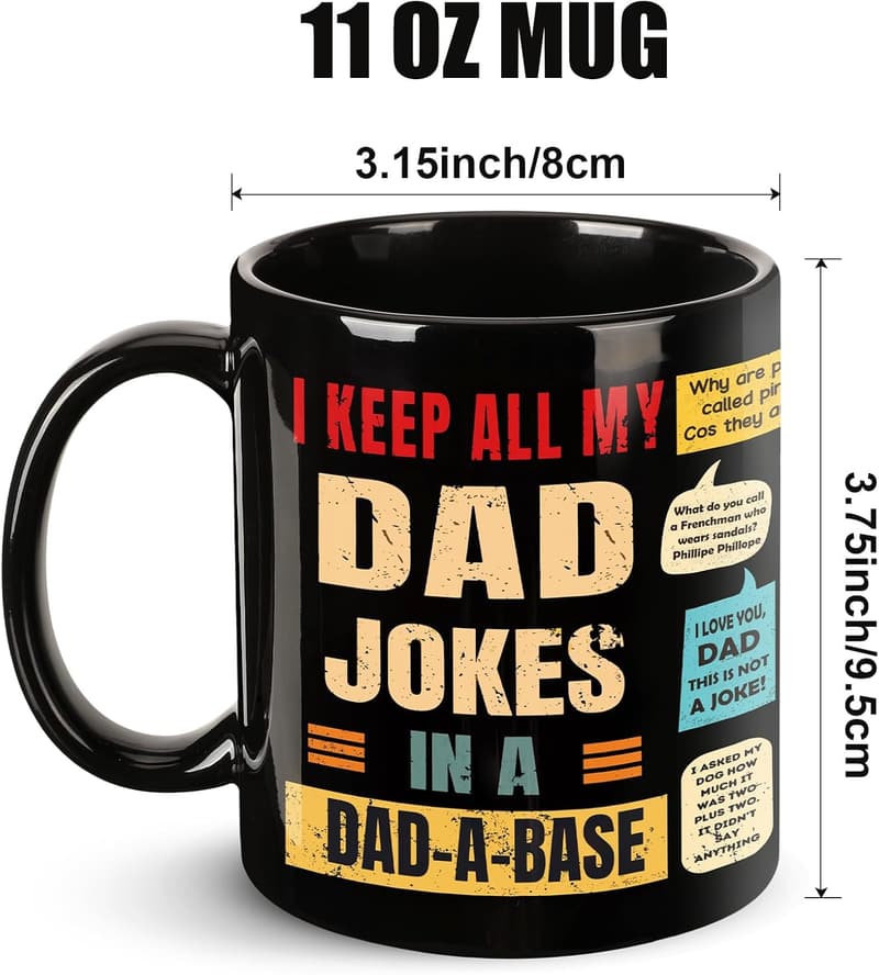 Funny Dad Jokes Mug - Gift for Father's Day & Birthdays