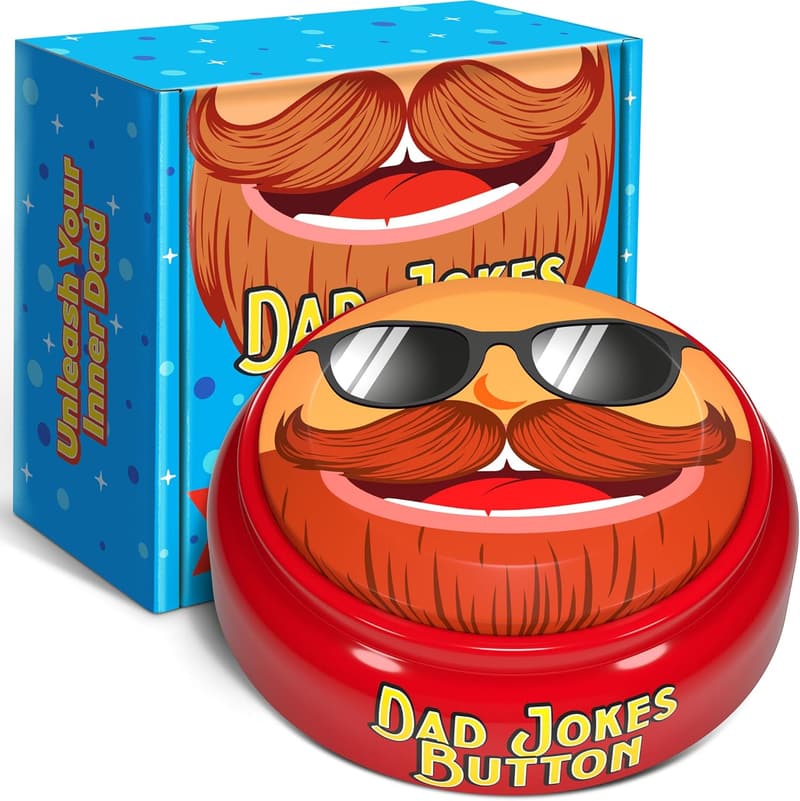 Funny Dad Joke Button with Voice Recorder – Perfect for Father's Day