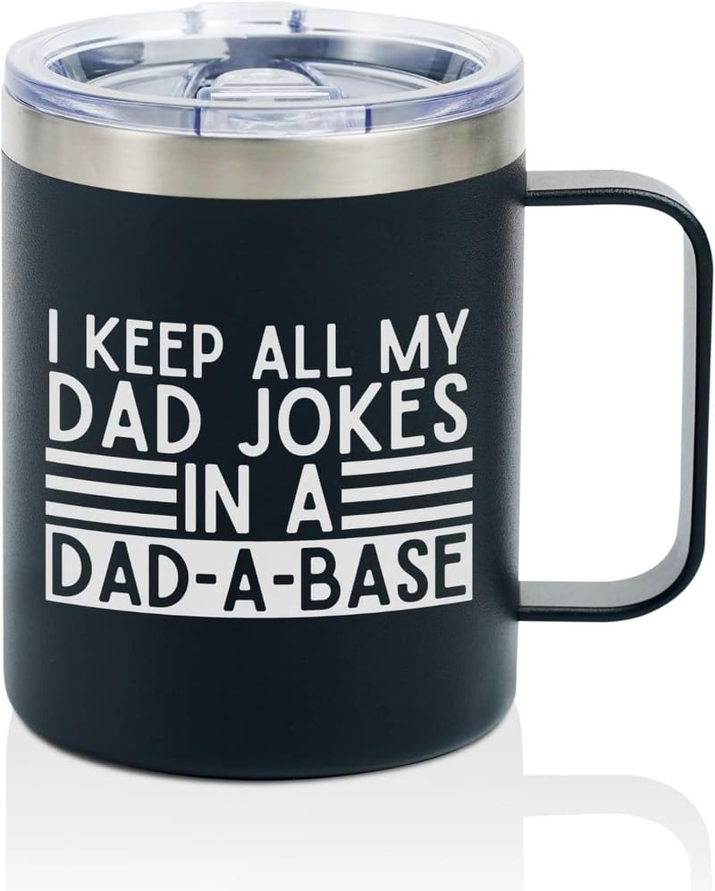 Father's Day 12oz Stainless Steel Travel Mug with Lid