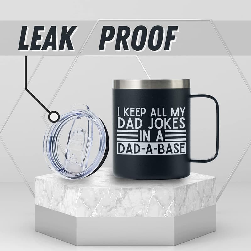 Father's Day 12oz Stainless Steel Travel Mug with Lid