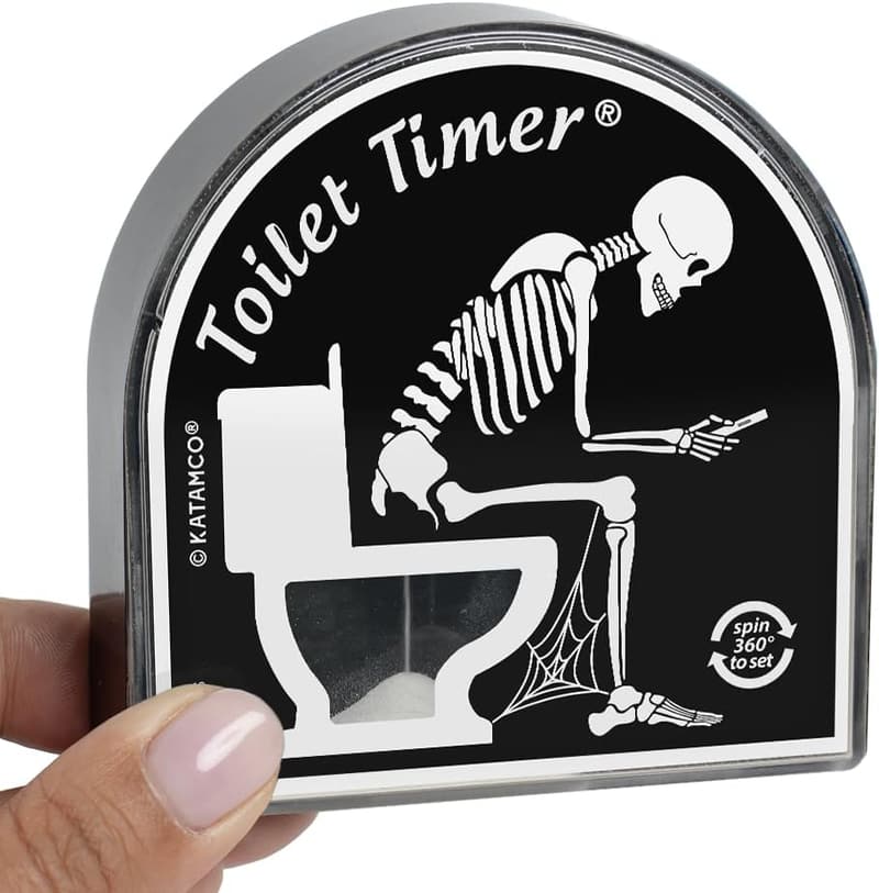 Skeleton Toilet Timer - Funny Gift for Men, Dad, Husband