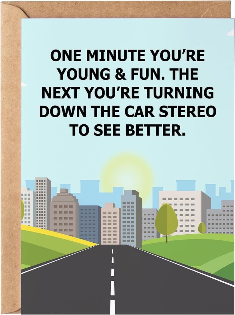 Funny Birthday Card - Hilarious Greeting for Men and Women