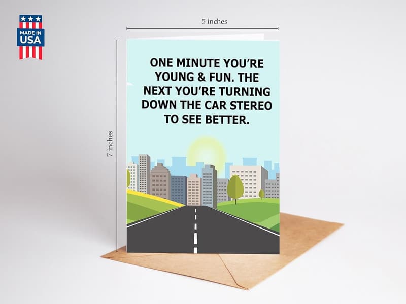Funny Birthday Card - Hilarious Greeting for Men and Women