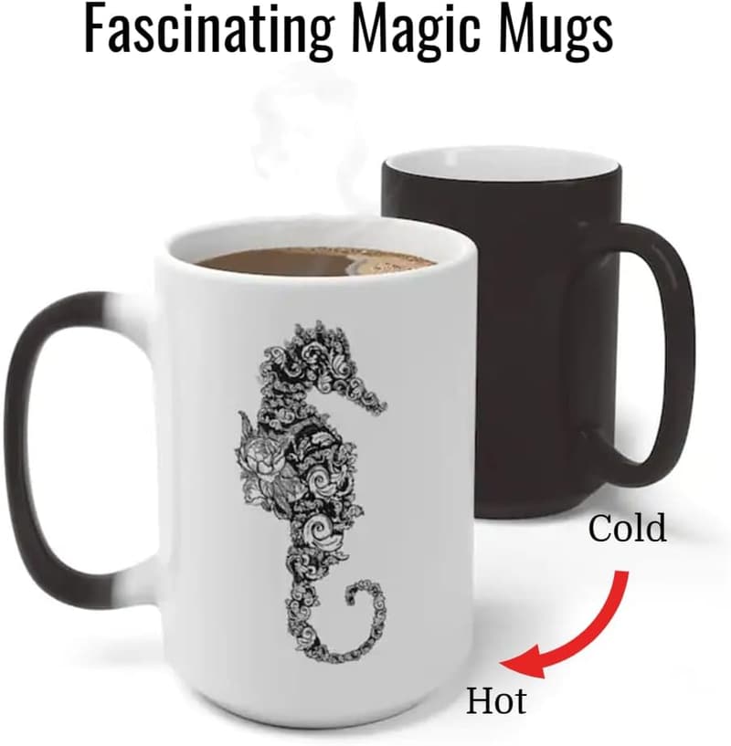 Color Changing Heat Sensitive Coffee Mugs - Set of 12