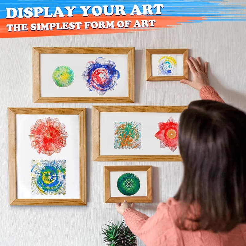 Kids' Spin Art Machine Kit – Craft Set for Ages 6-12
