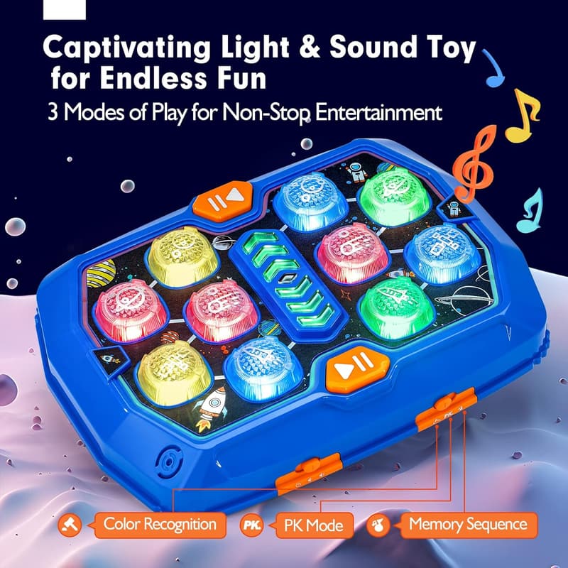 Interactive Whack A Game - STEM Toy for Ages 5-7, Birthday Gift