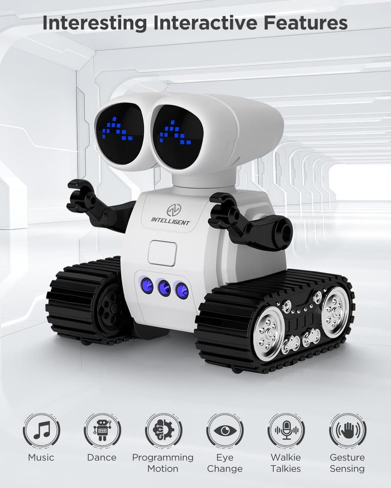 Rechargeable Remote Control Robot Toy with Walkie Talkie for Kids