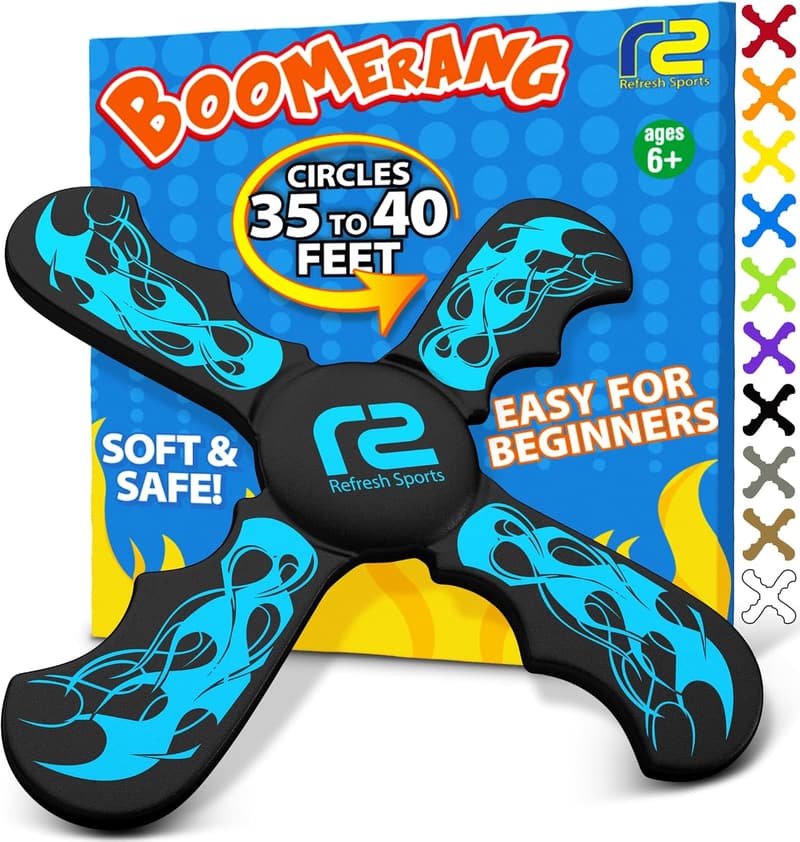 Boomerang Toy for Ages 6-13 - Perfect Birthday Gift for Kids