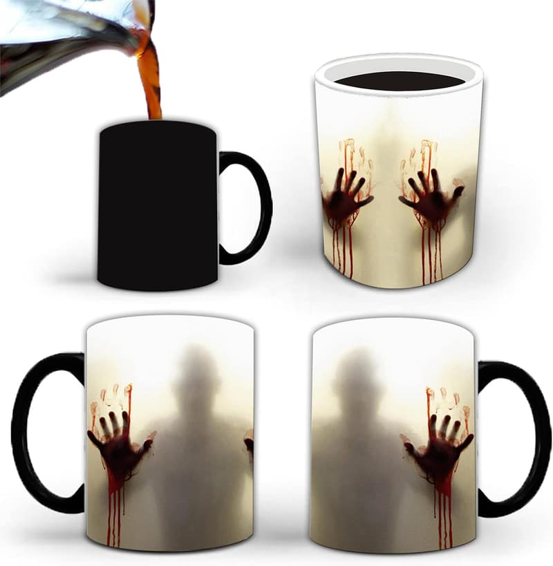 Halloween Color Changing Zombie Mug - 11oz Ceramic Gift for Adults