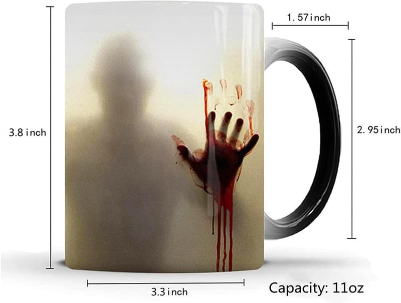 Halloween Color Changing Zombie Mug - 11oz Ceramic Gift for Adults