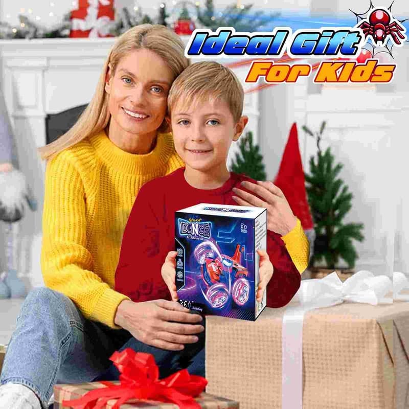 Remote Control Spider Car Toy for Boys - 360° Stunt & Light Up Wheels