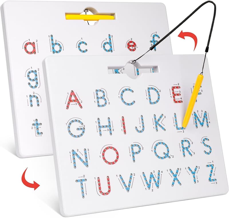 Double-Sided Magnetic Letter Board for Toddlers - ABC Learning
