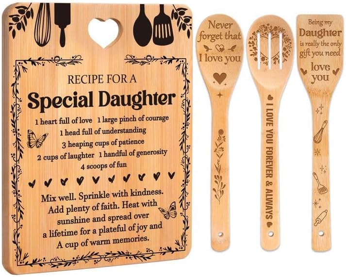 Daughter's Birthday: Engraved Bamboo Cutting Board Set