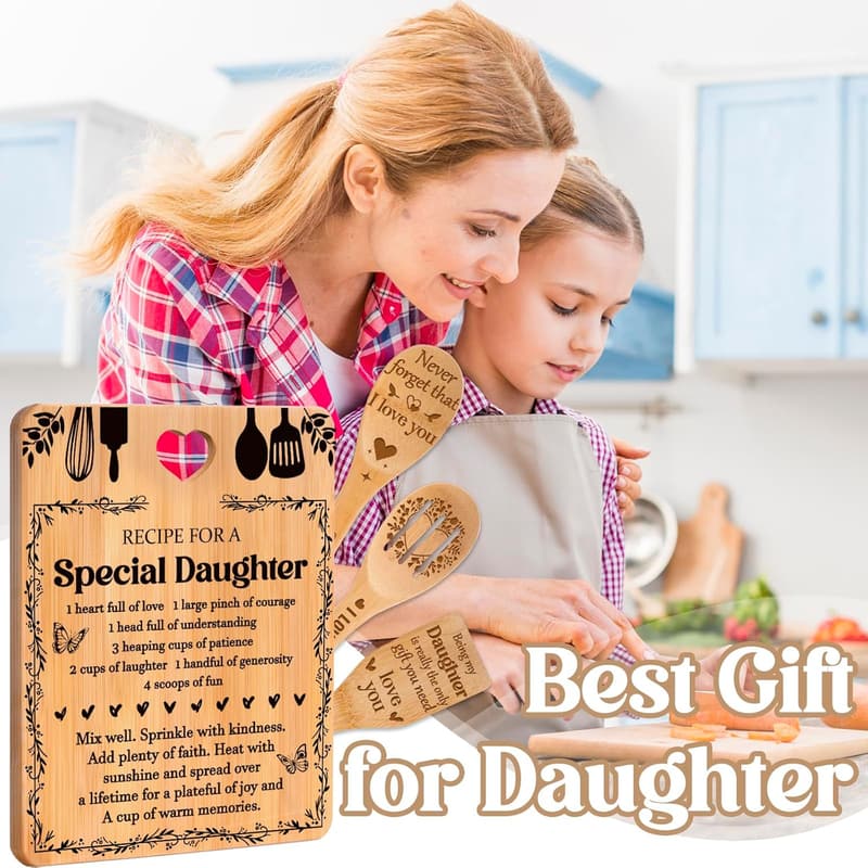Daughter's Birthday: Engraved Bamboo Cutting Board Set