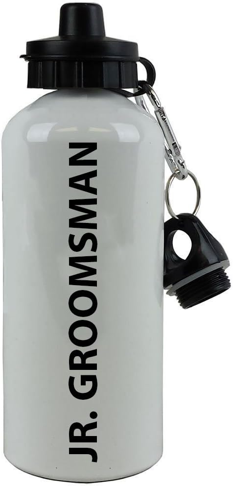 Groomsman Gift: Custom 20-Oz White Aluminum Water Bottle