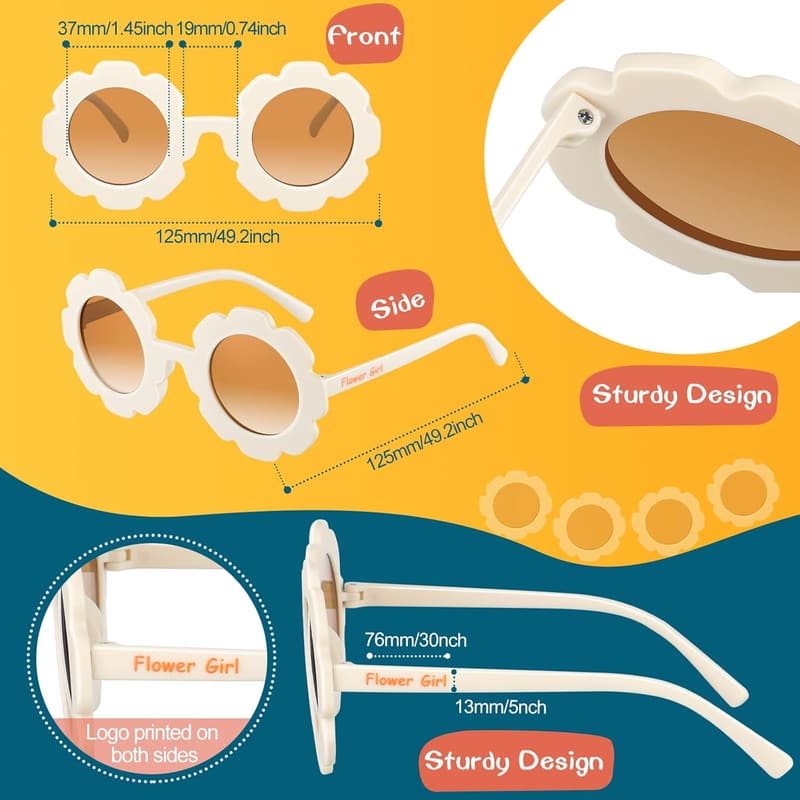 Flower Girl Proposal Gift: Round Sunglasses for Kids