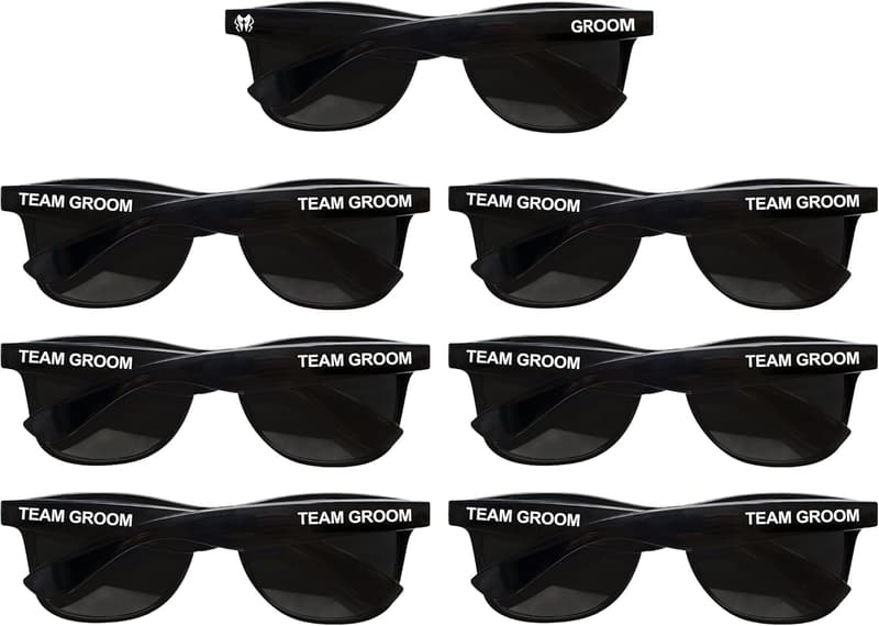 Bachelor Party Wedding Sunglasses Set for Groom & Groomsmen