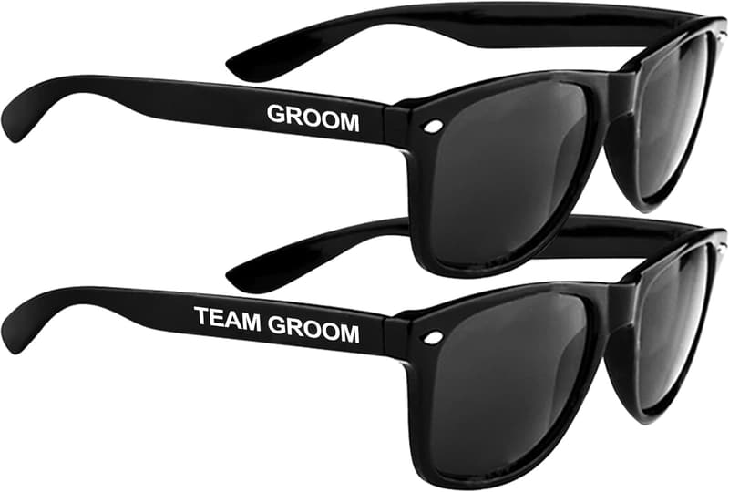 Bachelor Party Wedding Sunglasses Set for Groom & Groomsmen