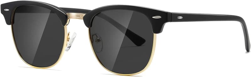 AEVOGUE Semi-Rimless Polarized Sunglasses for Women and Men