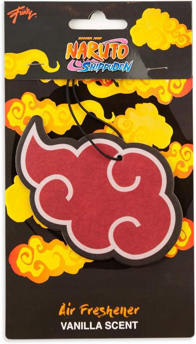 Naruto Akatsuki Red Cloud Car Air Freshener - Vanilla Scented
