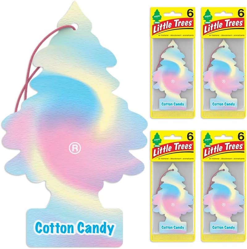 LITTLE TREES Cotton Candy Car Air Fresheners - 24 Pack