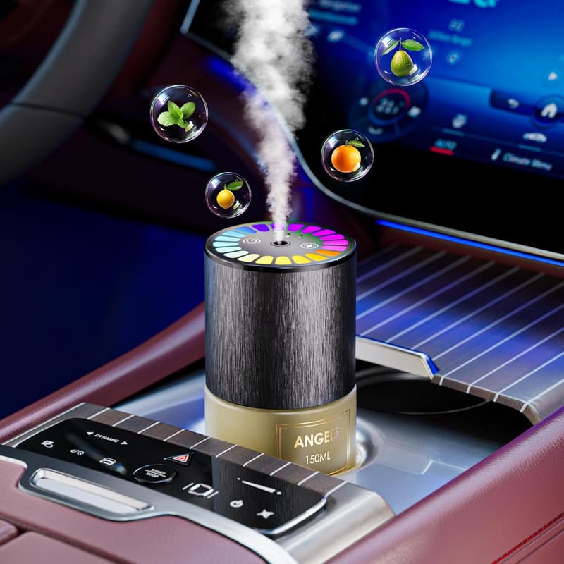 Long-Lasting Car Air Freshener with RGB Music Sync Light